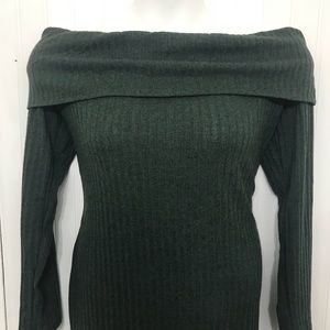 Olive Green Sweater Dress